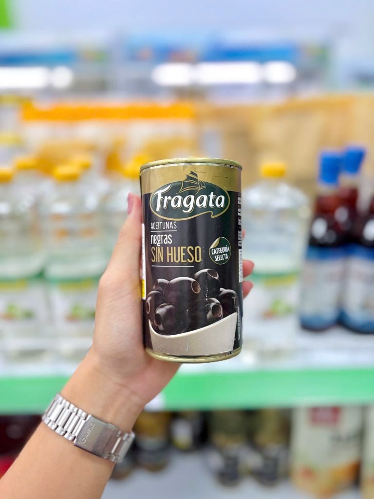 Trái Olive Đen Tách Hạt Fragata - Hộp 350g