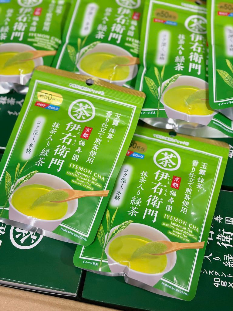 Bột Trà Xanh Hòa Tan Cao Cấp Nhật Iyemon - Gói 40g