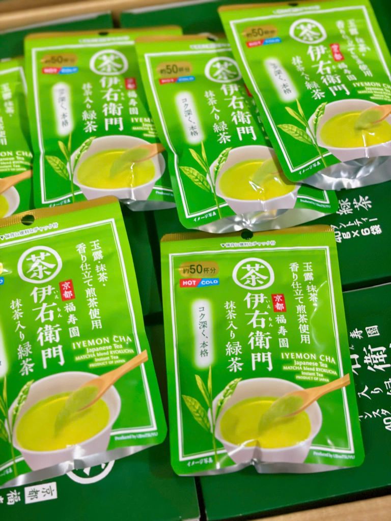 Bột Trà Xanh Hòa Tan Cao Cấp Nhật Iyemon - Gói 40g