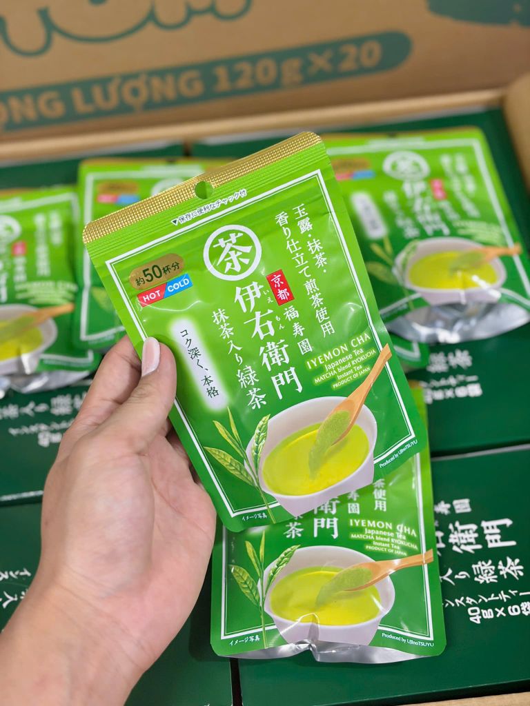 Bột Trà Xanh Hòa Tan Cao Cấp Nhật Iyemon - Gói 40g
