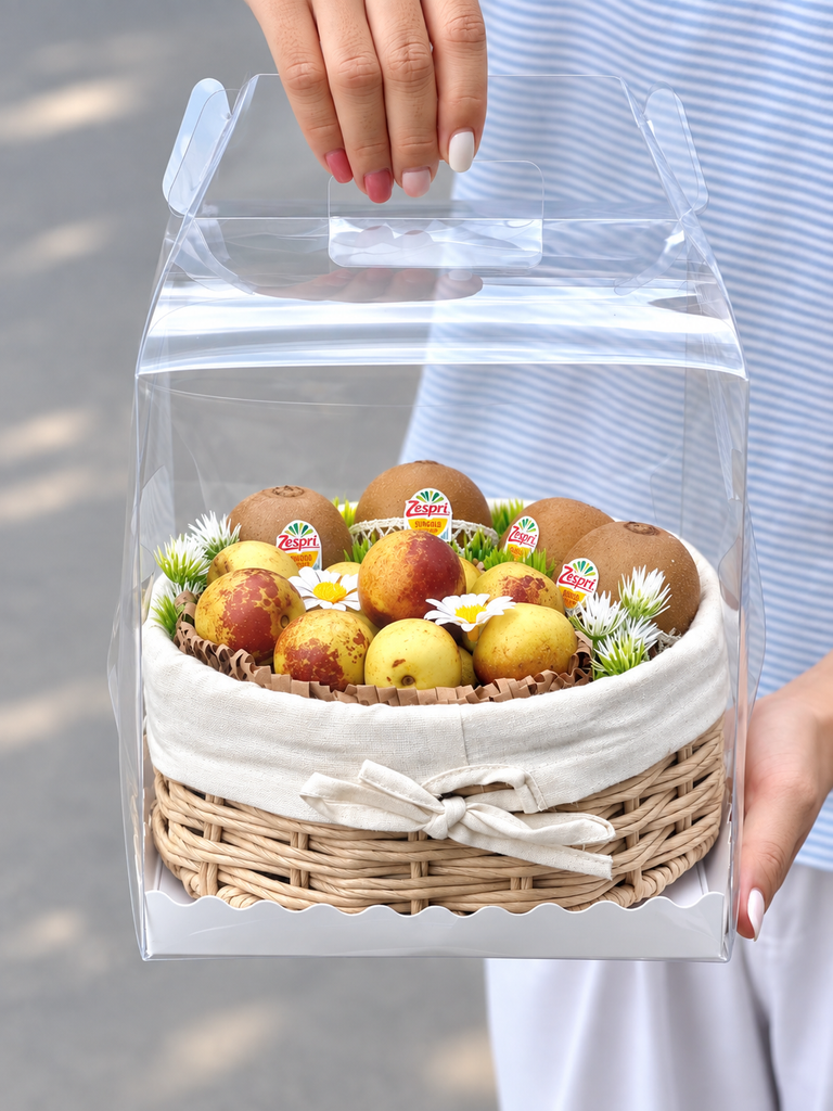 Hộp Quà Trái Cây Ngoại Nhập Giỏ Mây 20/10