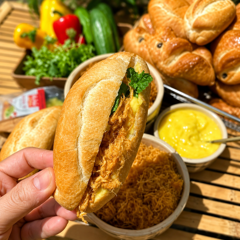Chà Bông Xù Nhà Làm Gia Hưng - 500g