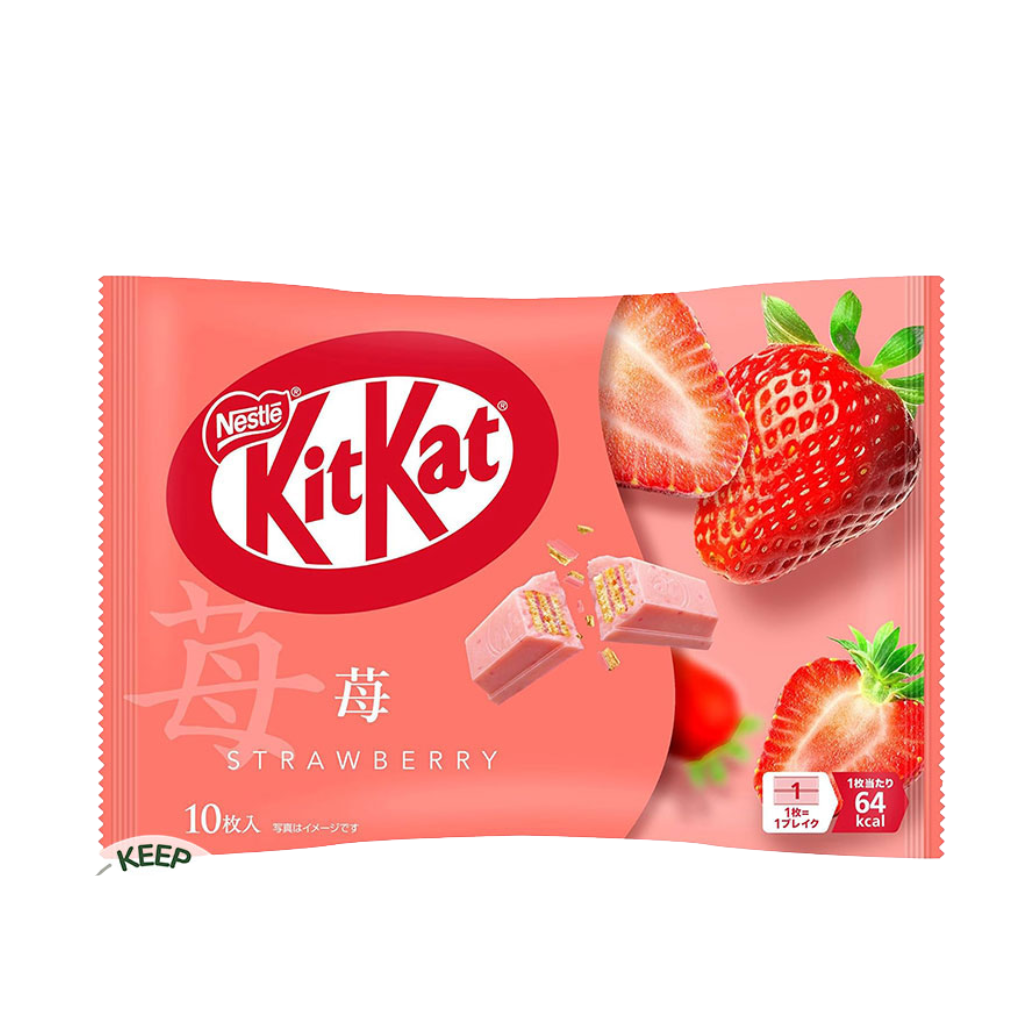 Bánh Xốp Nestle Kitkat Vị Dâu Mini 10 Thanh - 136g
