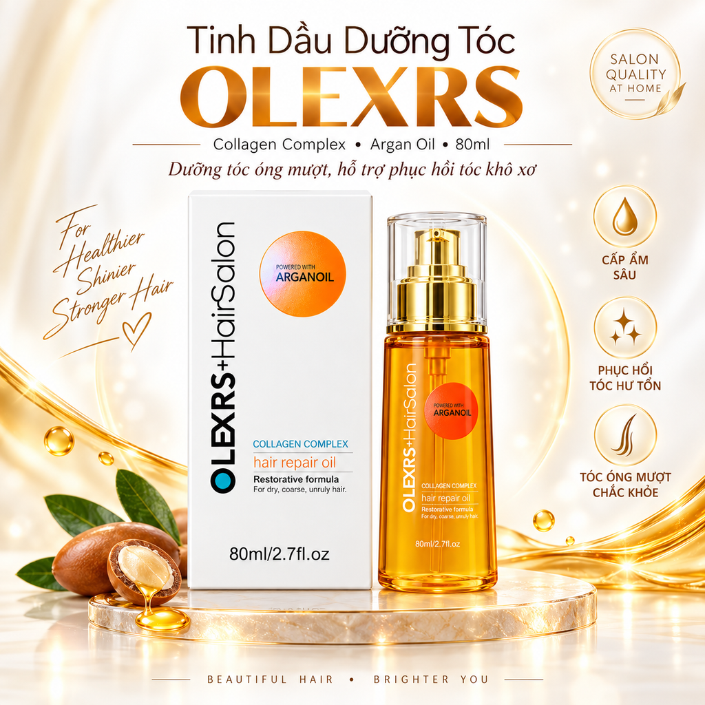 Tinh Dầu Dưỡng Tóc Olexrs - 80ml