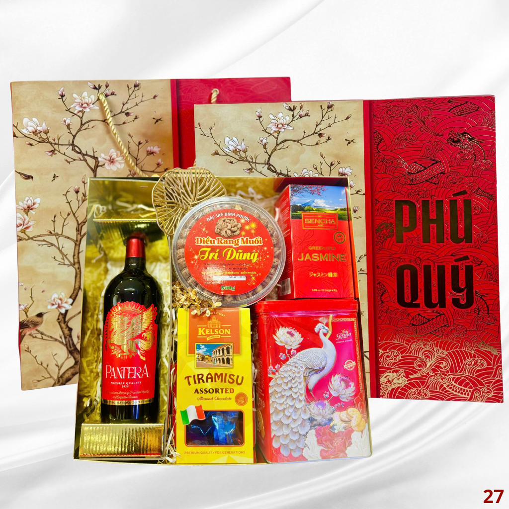Hộp Quà Tết Cao Cấp 2026 – Phú Quý Vinh Hoa