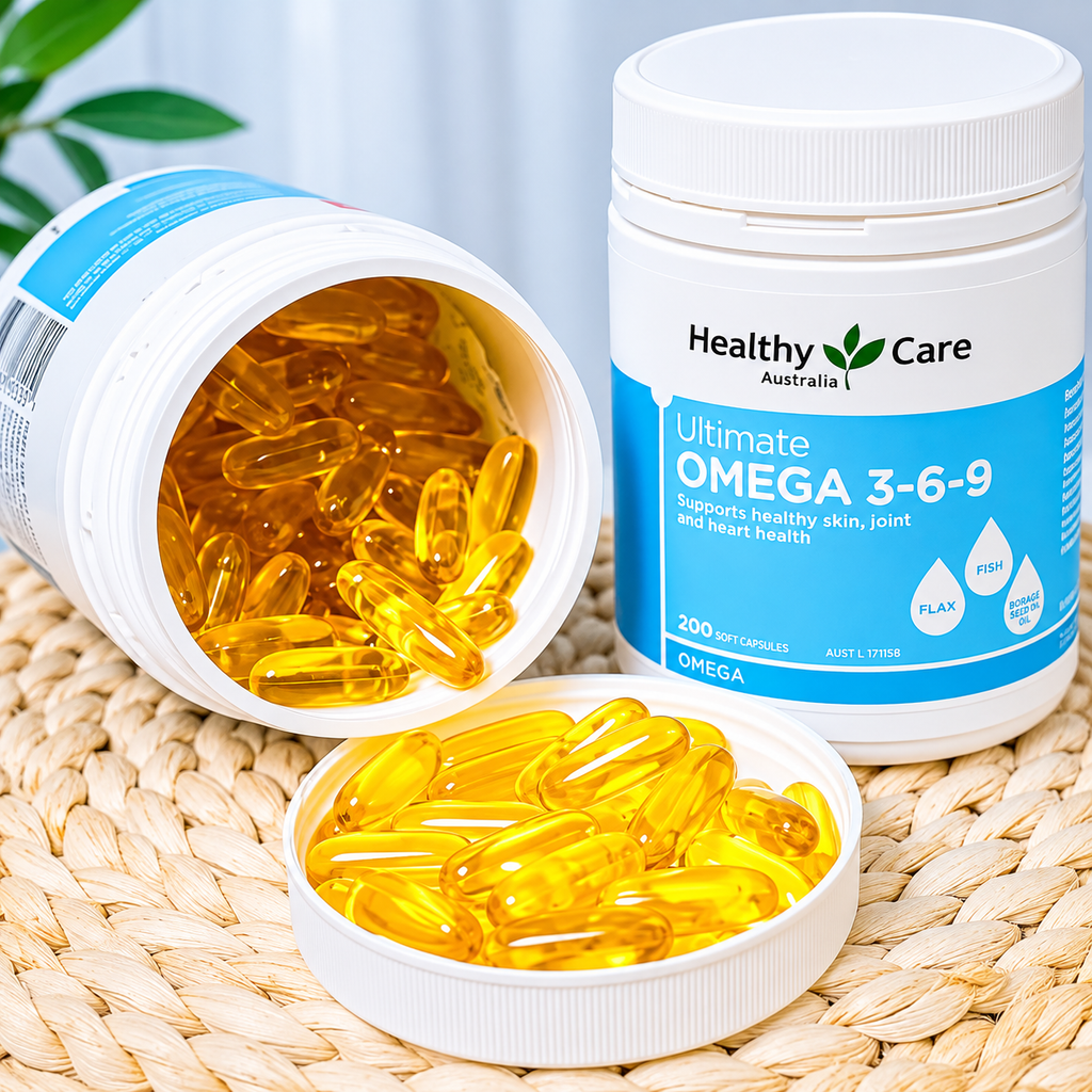 Viên Uống Dầu Cá Bổ Sung Omega 3 - 6 - 9 Healthy Care - 200 Viên