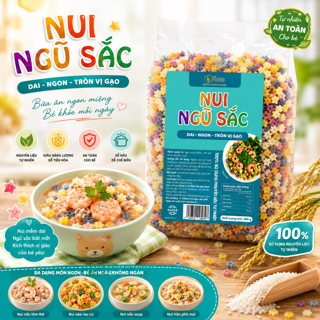 Nui Ngôi Sao Ngũ Sắc Fuma- 400g