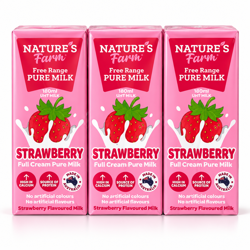 Thùng 24 Hộp Sữa Tươi Úc Nature's Farm - 24 Hộp x 180ml