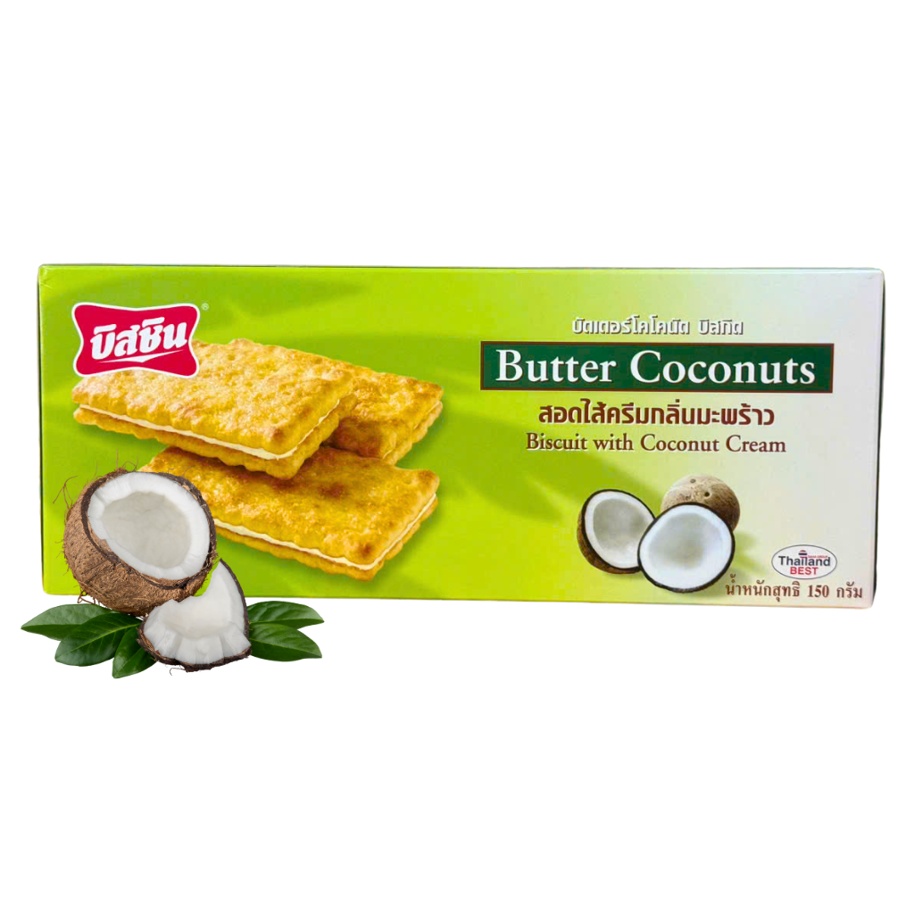 Bánh Quy Dừa Kem Bissin – 150g (Chocolate & Dừa)