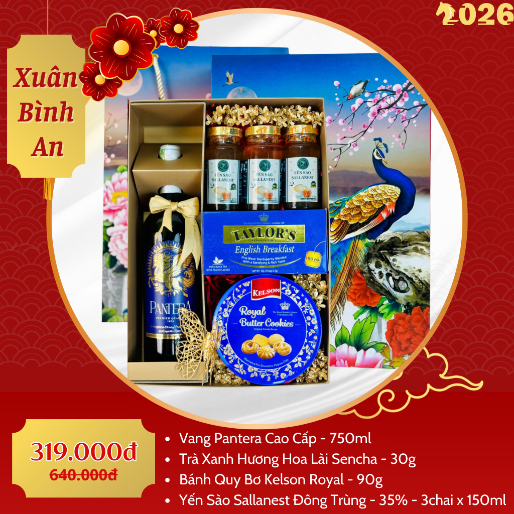 Hộp Quà Tết Cao Cấp 2026 – Xuân Bình An