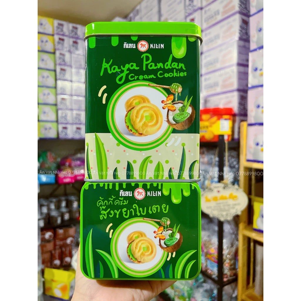 Bánh Quy Kem Lá Dứa Kilin Thái Lan – 400g