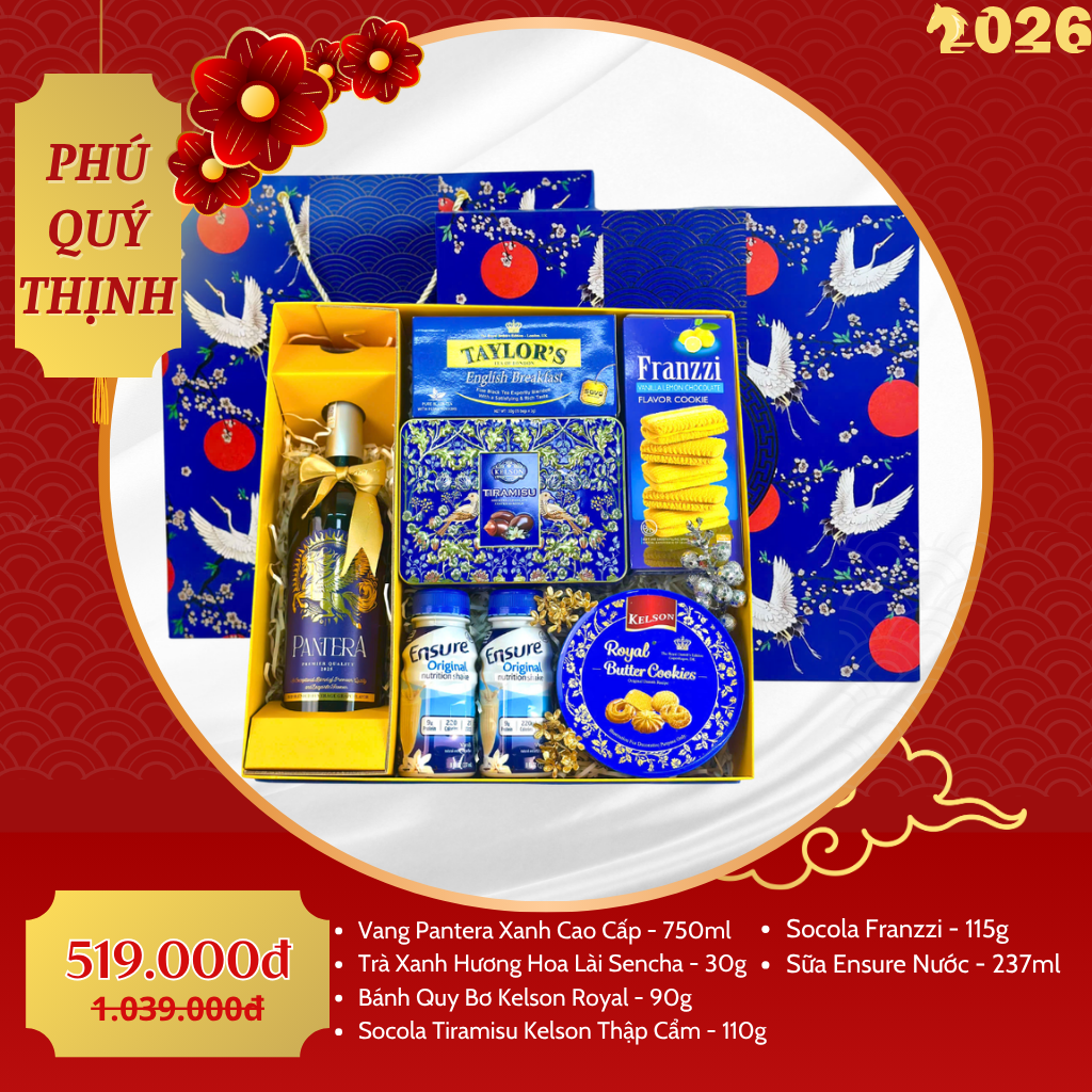Hộp Quà Tết Cao Cấp 2026 – Phú Quý Thịnh