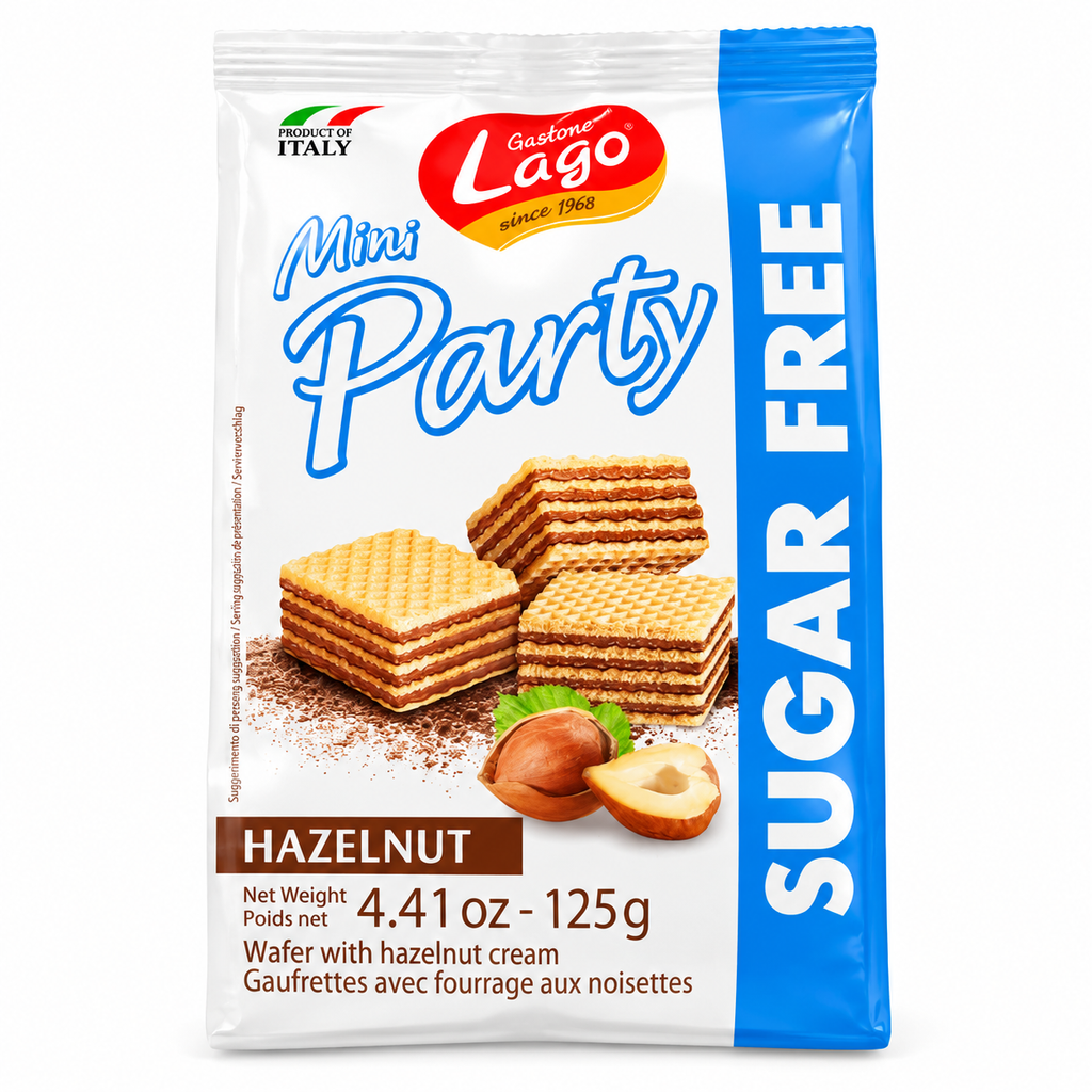 Bánh Lago Mini Party Sugar Free - Gói 125g