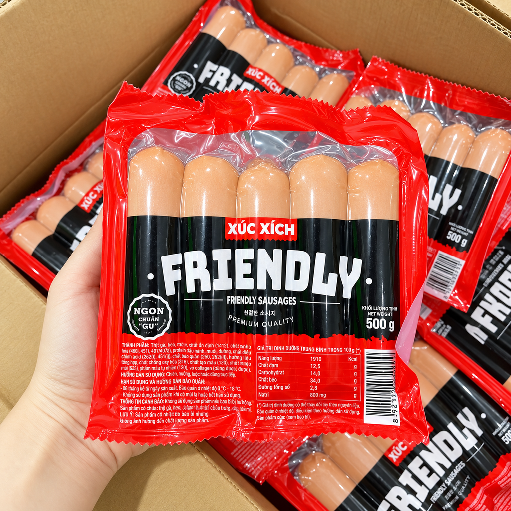 Xúc Xích Friendly Cao Cấp - Gói 500g