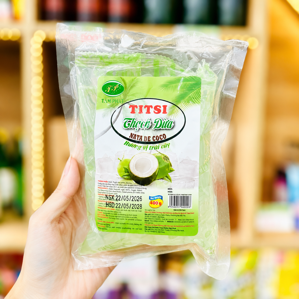 Thạch Dừa Hương Trái Cây Titsi - 400g