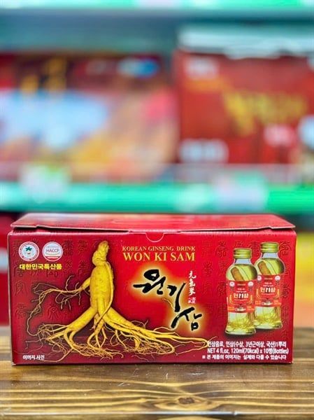 Nước Nhân Sâm Củ Won Ki Sam Hàn Quốc - 10 chai x 120ml
