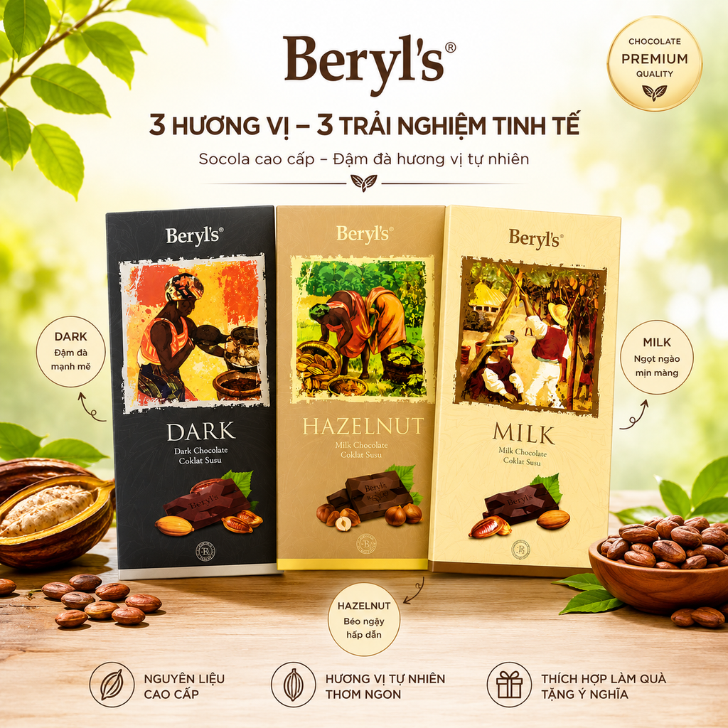 Socola Thanh Beryl’s - Thanh 85g