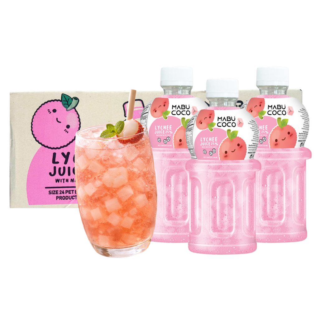 Nước Trái Cây Thạch Dừa Mabu Coco - Thùng 24 chai x 320ML