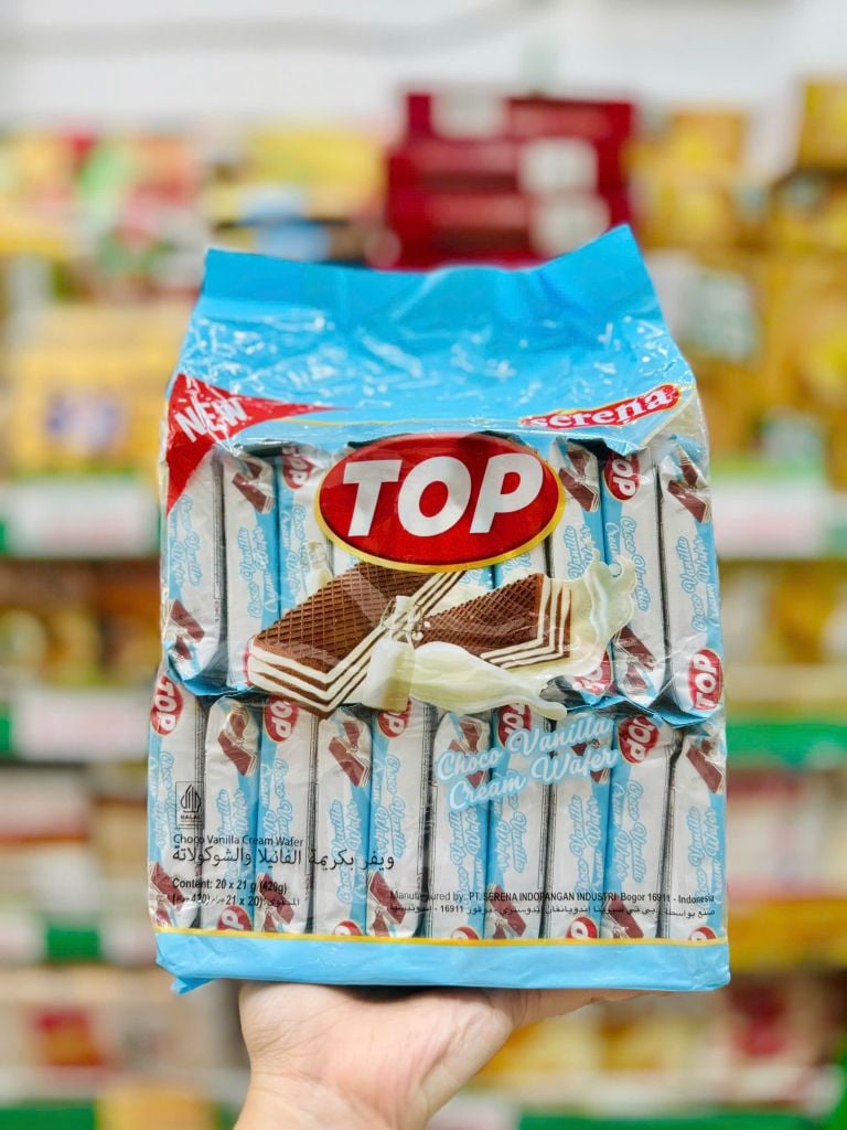 Bánh Xốp Top Cao Cấp - 420g (Lá Dứa, Sữa, Dâu, Socola)