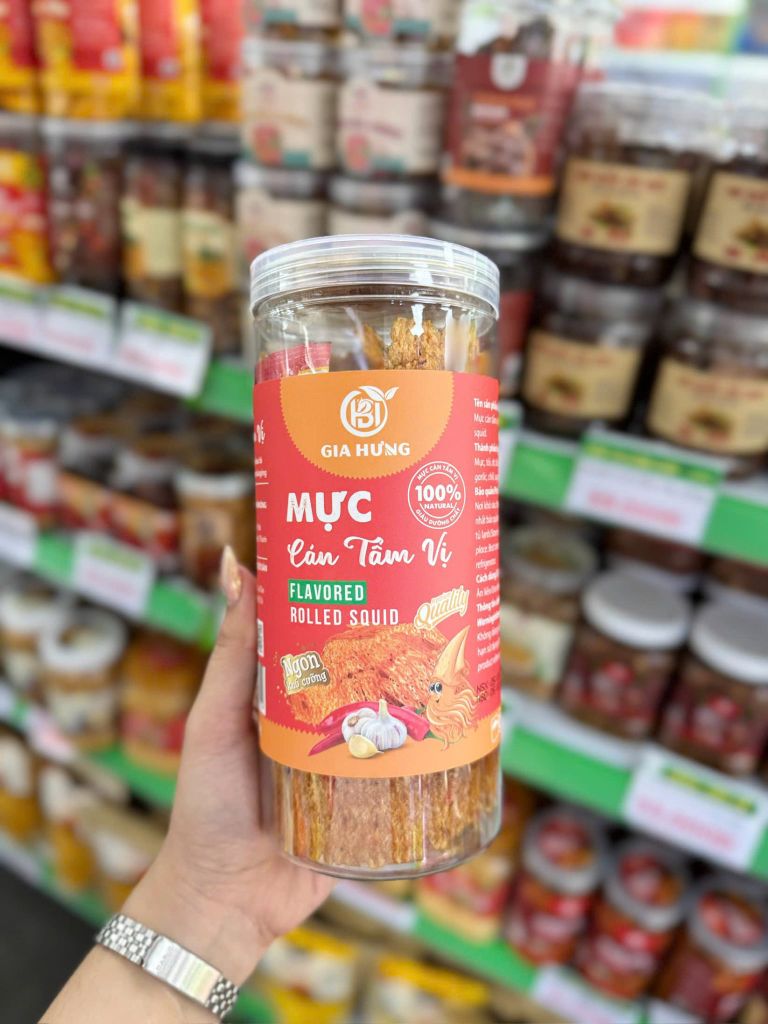 Mực Cán Tẩm Vị Gia Hưng - 250g