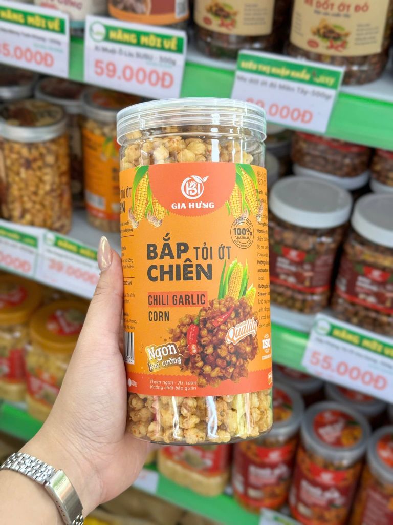 Bắp Rang Tỏi Ớt Gia Hưng - 350g