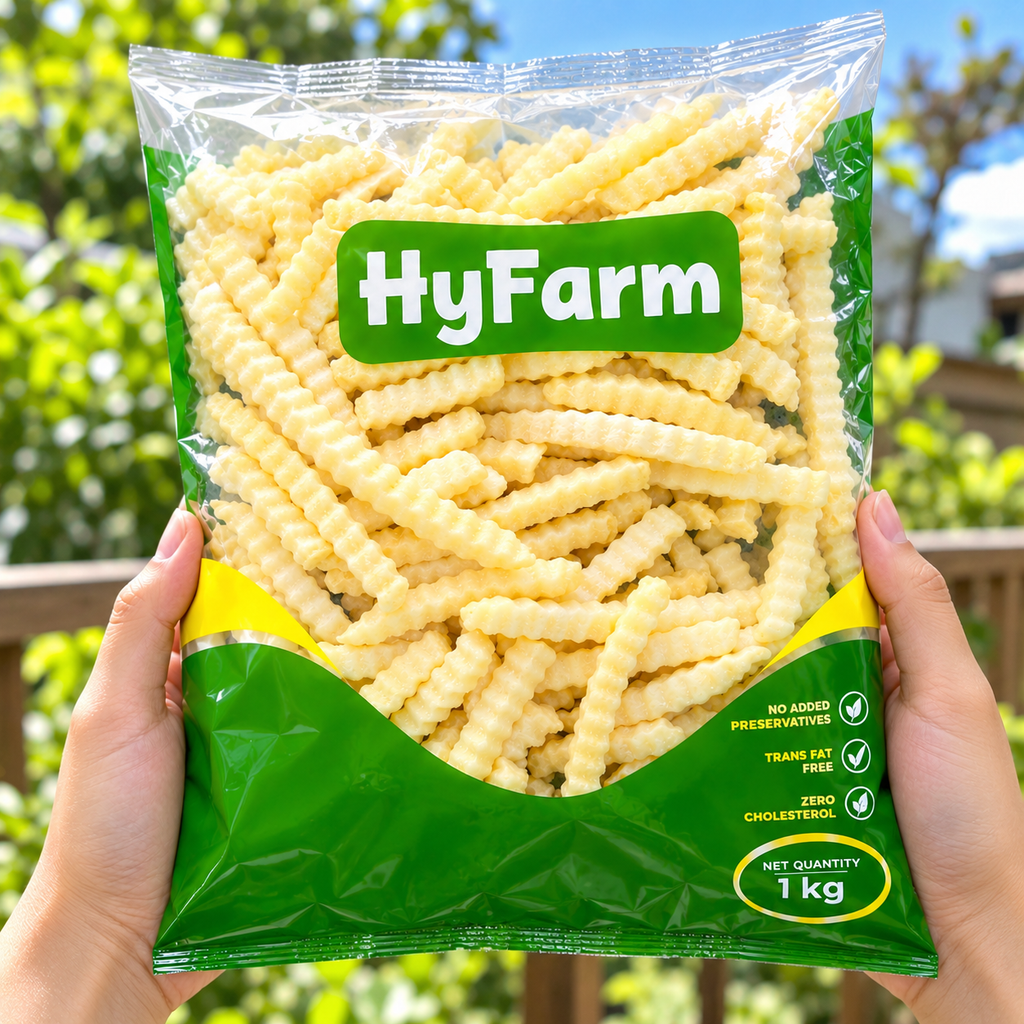 Khoai Tây Răng Cưa Đông Lạnh Hyfarm - 1kg