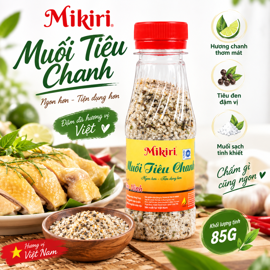 Muối Tiêu Chanh MIKIRI - 85g