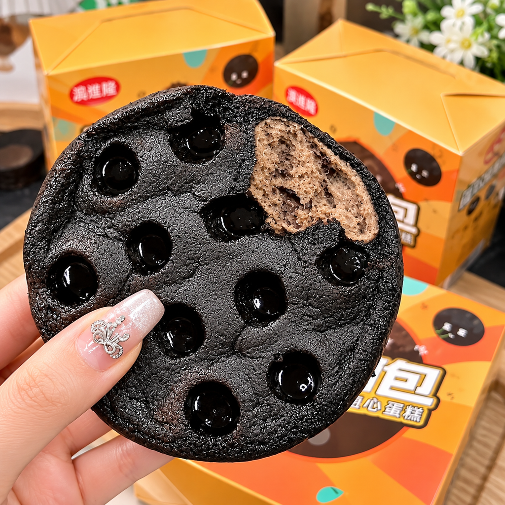 Bánh Than Tổ Ong Socola Tan Chảy - Hộp 180g