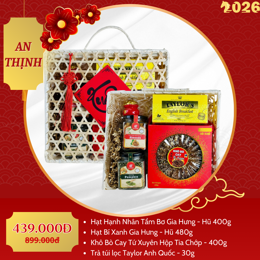 Giỏ Quà Tết Cao Cấp 2026 – An Thịnh