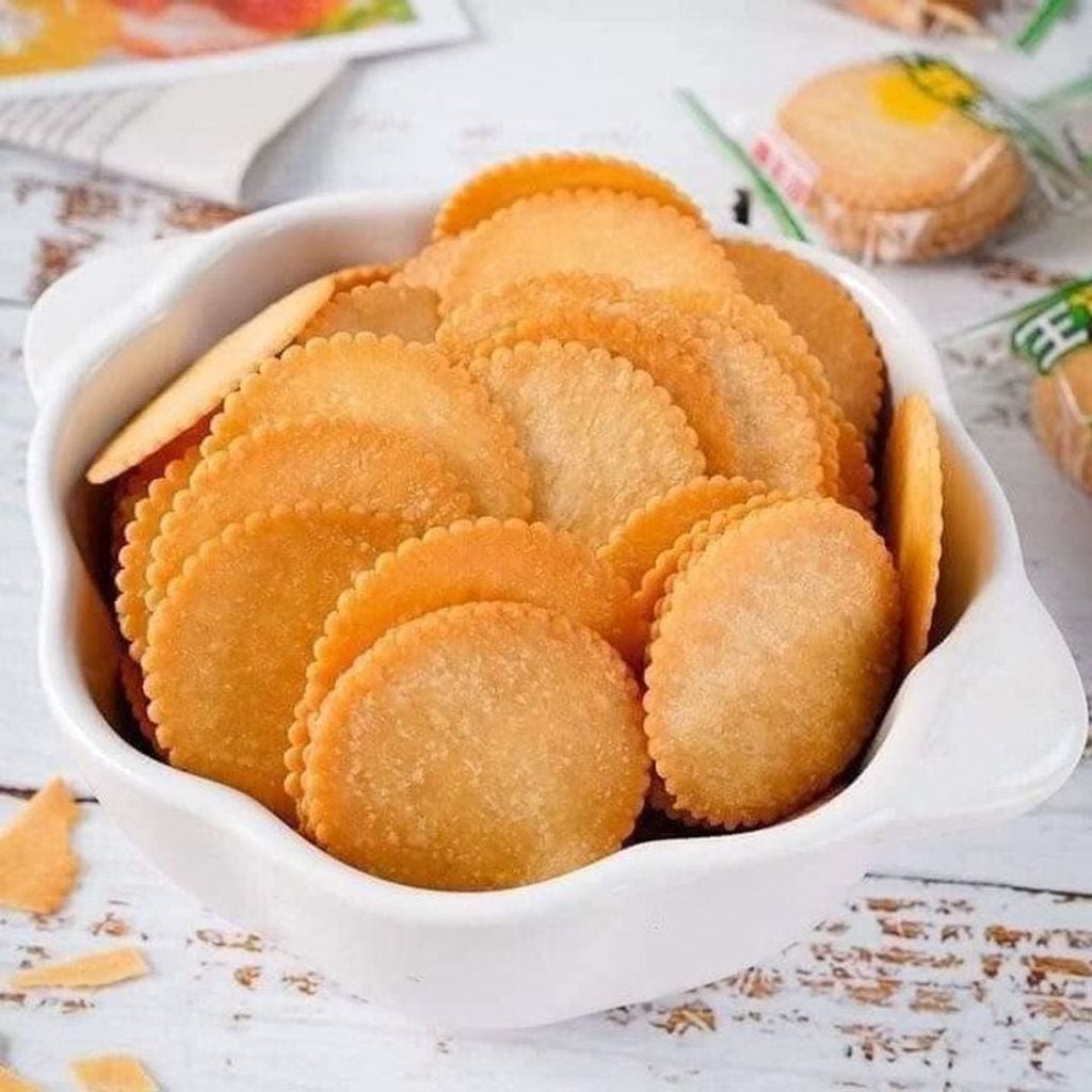 Bánh Quy Đồng Tiền Mini - 408g (Vị Hành Lá & Vị Sữa Dừa)