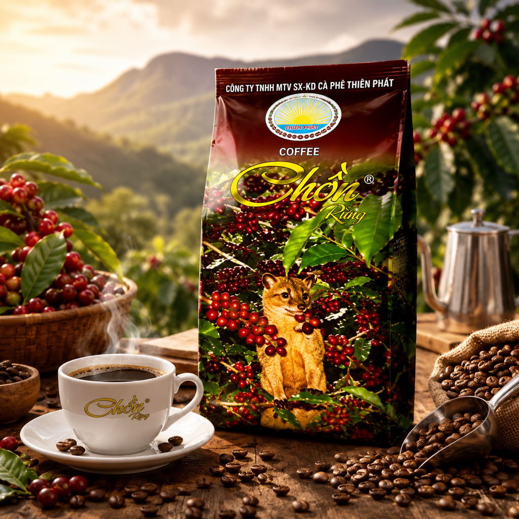 Cà Phê Chồn Rừng Thiên Phát - 500gr