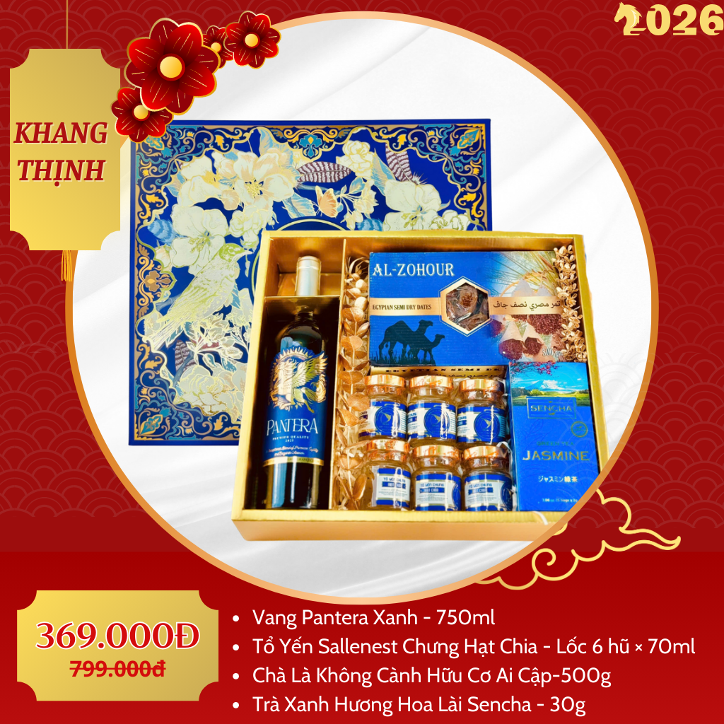 Hộp Quà Tết Cao Cấp 2026 – Khang Thịnh