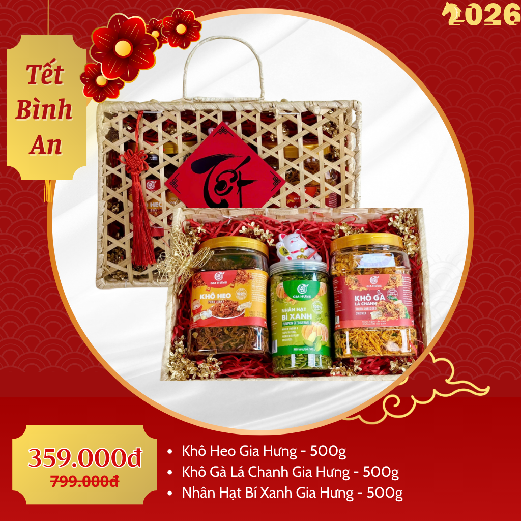 Giỏ Quà Tết Cao Cấp 2026 - Tết Bình An