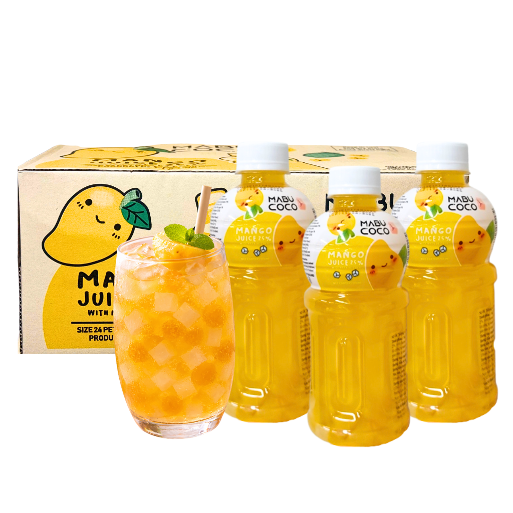 Nước Trái Cây Thạch Dừa Mabu Coco - Thùng 24 chai x 320ML