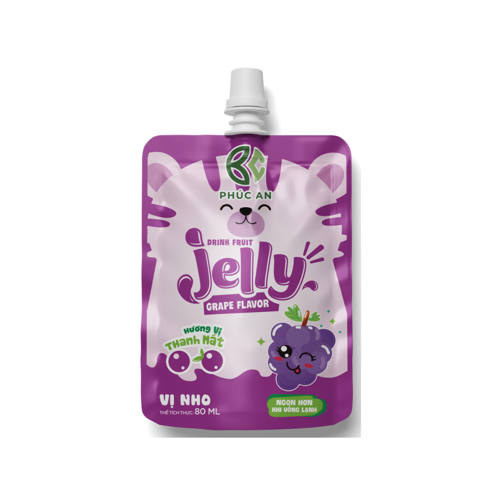 Thạch Uống Trái Cây Jelly Phúc An - 80ML