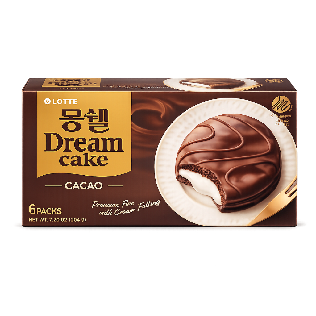 Bánh Chocopie Dream Lotte Hộp 6 Cái - 204g