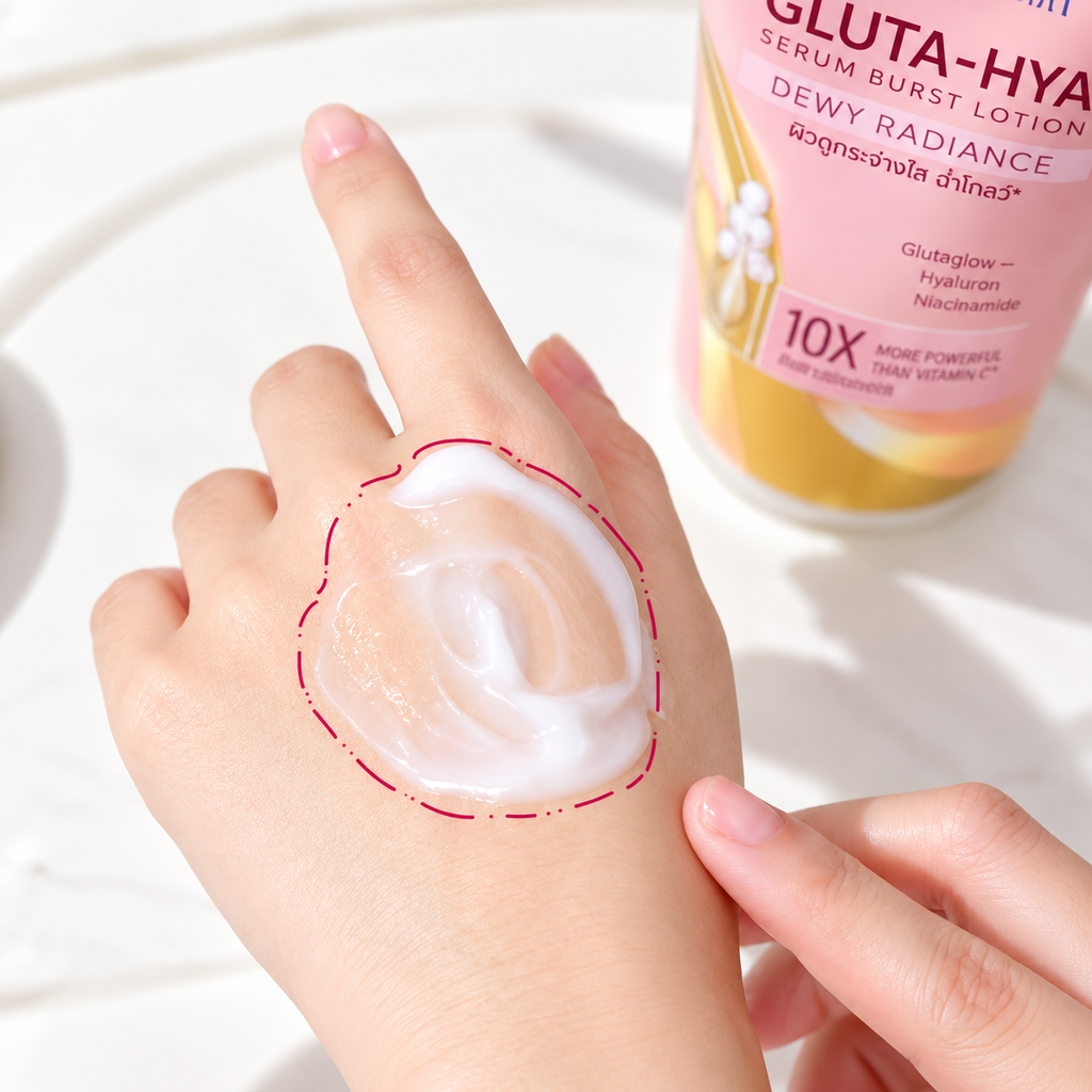 Dưỡng Thể Vaseline Dewy Radiance Hồng 70X - 300ml
