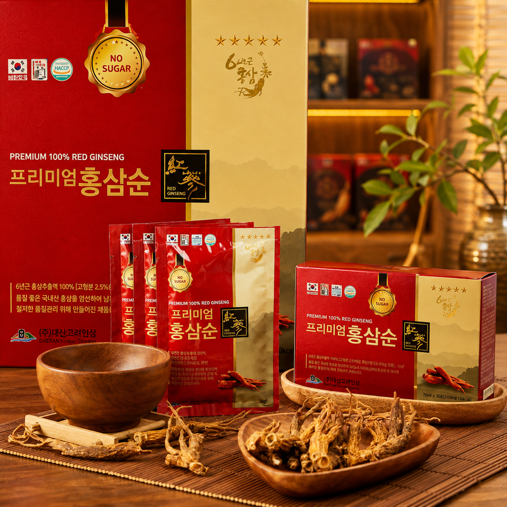 Nước Hồng Sâm Premium Không Đường - 70ml x 30 Gói