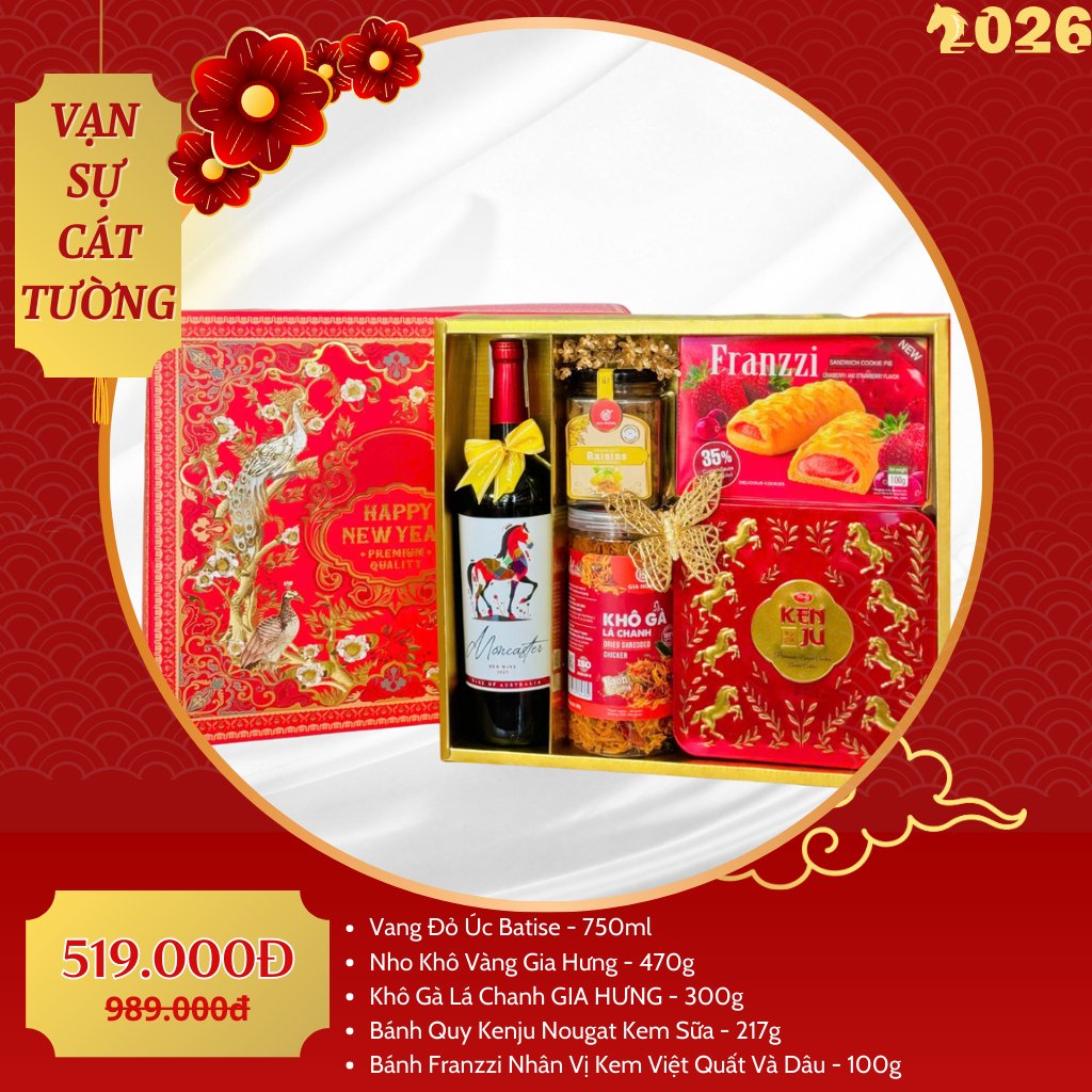 Hộp Quà Tết Cao Cấp 2026 - Vạn Sự Cát Tường