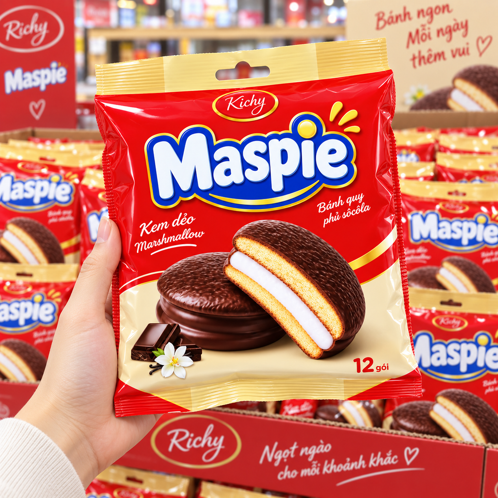 Bánh Phủ Socola Maspie Hương Vani - 336g