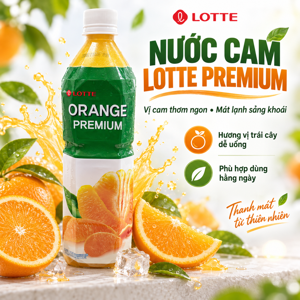 Nước Ép Cam Lotte Hàn Quốc - 1500ml