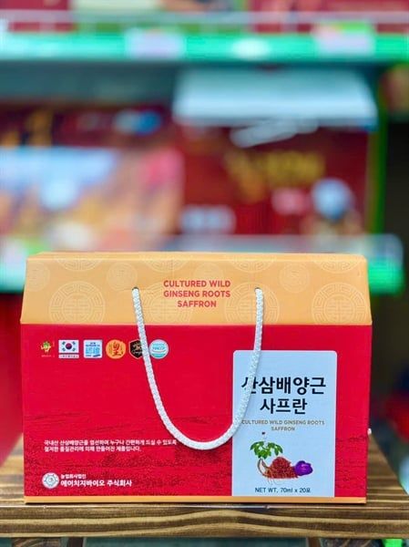 Nước Hồng Sâm Núi Saffron - 70ml x 20 Gói