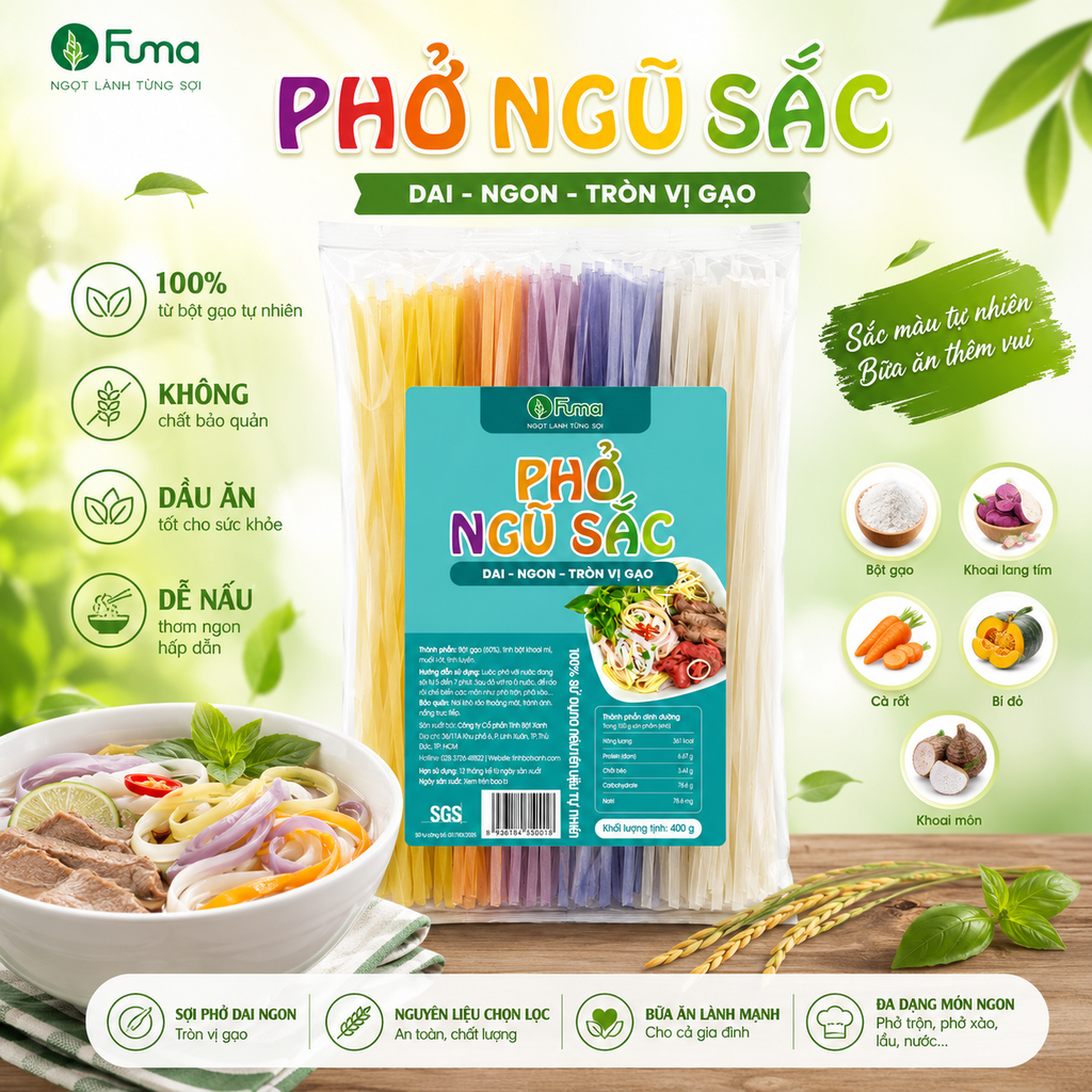 Phở Ngũ Sắc Fuma - 400g