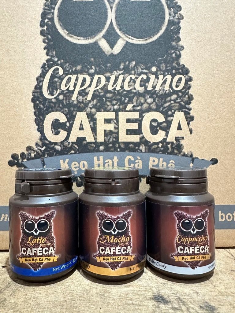 Kẹo Hạt Cà Phê Vị Mocha Và Vị Cà Phê – 60 Viên