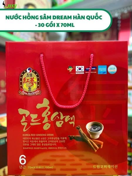 Nước Hồng Sâm Dream Korea Ginseng Drink Sobek 30g x 70ml
