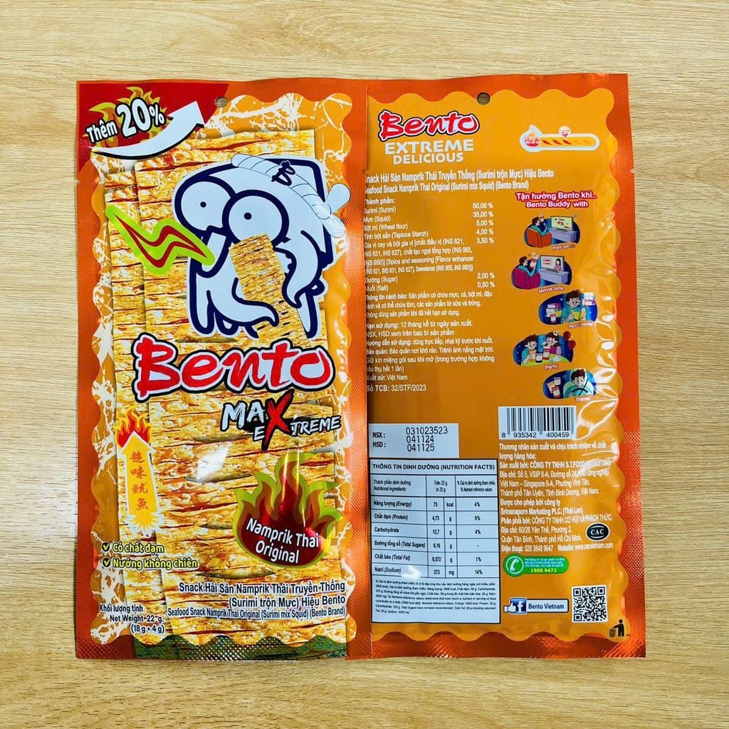 Snack Mực Bento Thái Lan - 18g