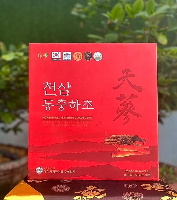 Thiên Sâm Đông Trùng Size Nhỏ - Hộp 30 gói x 50ml