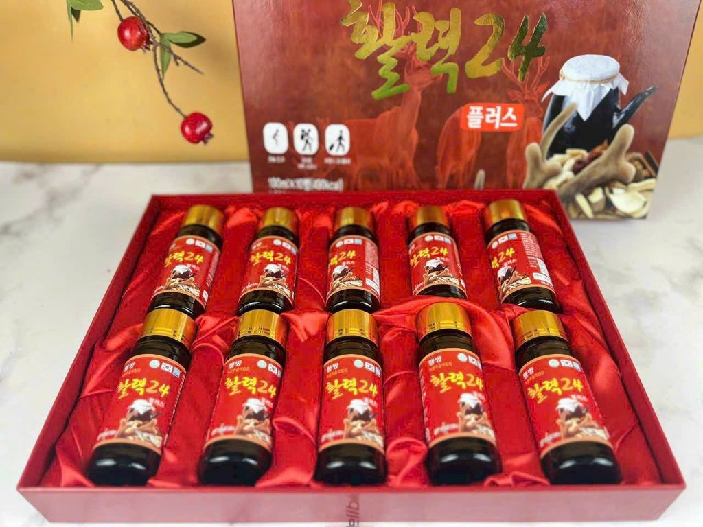 Tinh Chất Lộc Nhung Hươu Tươi - Hộp 10 Chai