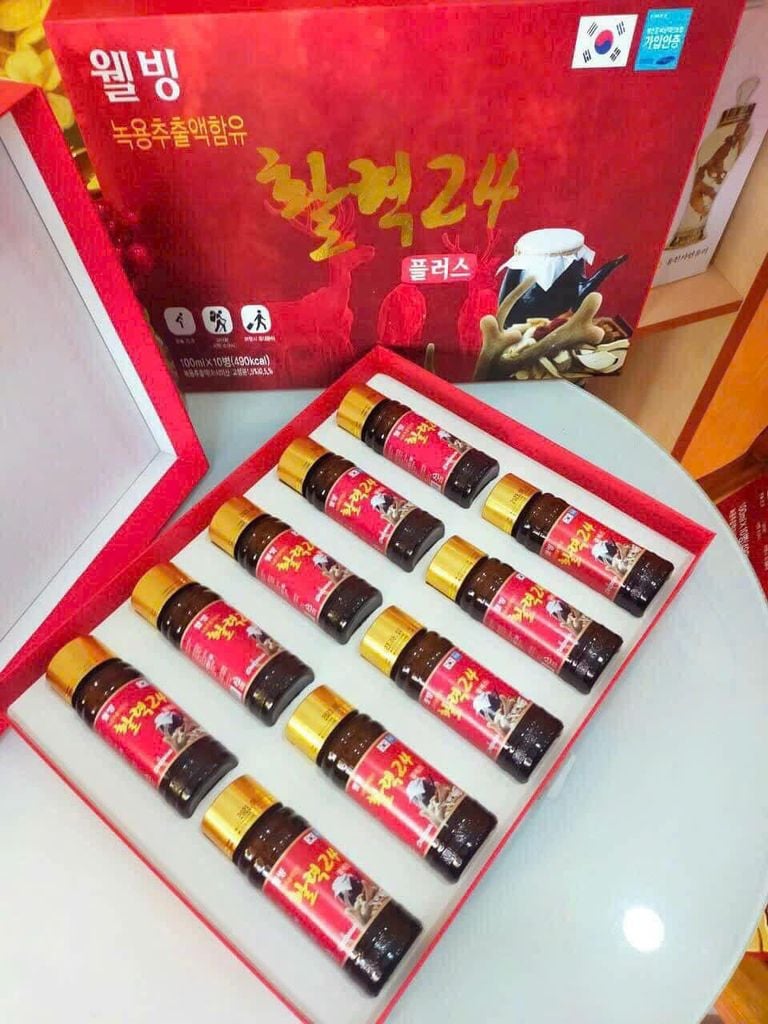 Tinh Chất Lộc Nhung Hươu Tươi - Hộp 10 Chai