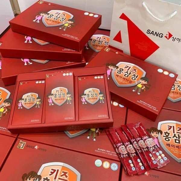 Hồng Sâm Cho Bé Sang A – Hộp 30 Gói 10ml